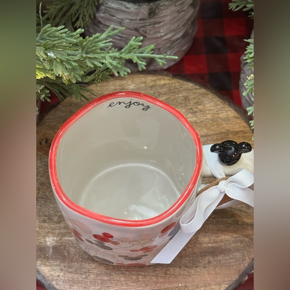 ✨ Brand New w/Tags Rae Dunn Disney enjoy Mug featuring Mickey Mouse Ears ✨ - Picture 8 of 13